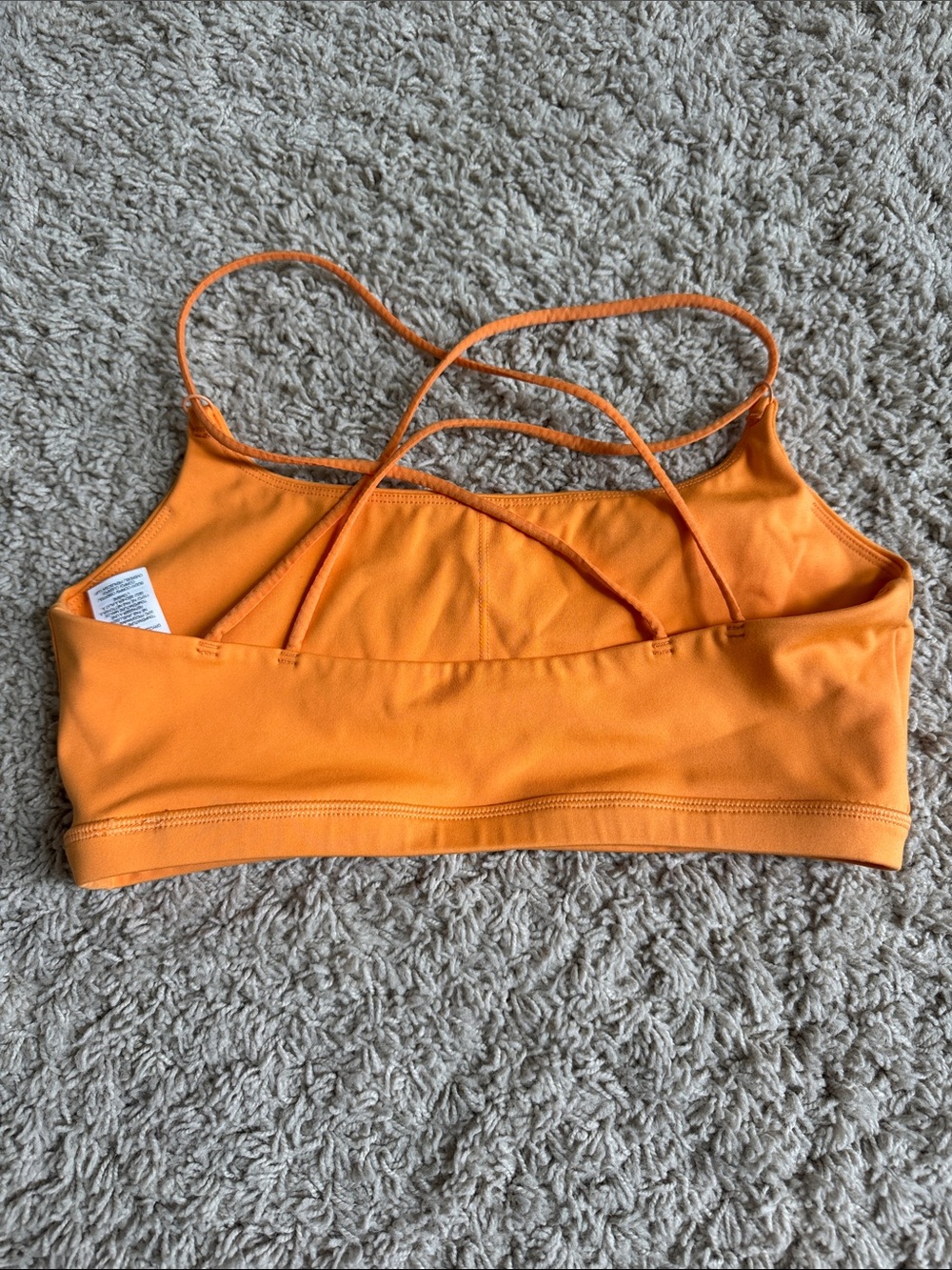 Oner Active Apricot Orange Strappy Sports Bra - Picture 2 of 2